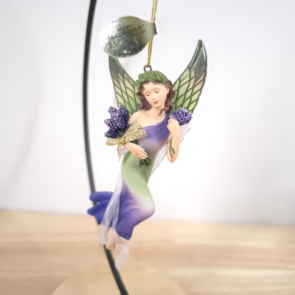 VTG Fairy Ornament On Wings of Light Lavender Serenity Ashton Drake